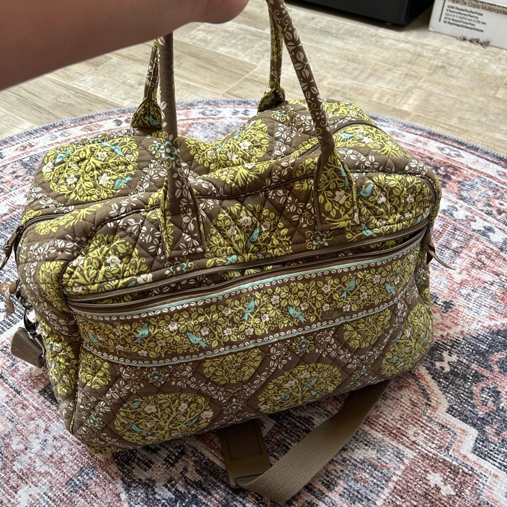 Retired Vera Bradley Weekender Travel Bag in Frannie Sitting In A Tree